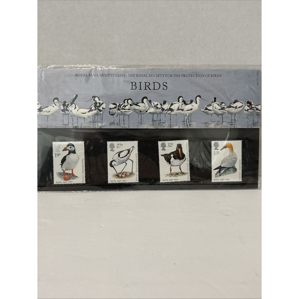 1989 ROYAL MAIL PRESENTATION PACK R S P B BIRDS MINT DECIMAL STAMPS PACK NO 196